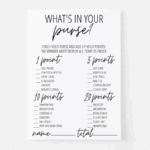 What s In Your Purse Game Free Printable Modern MOH