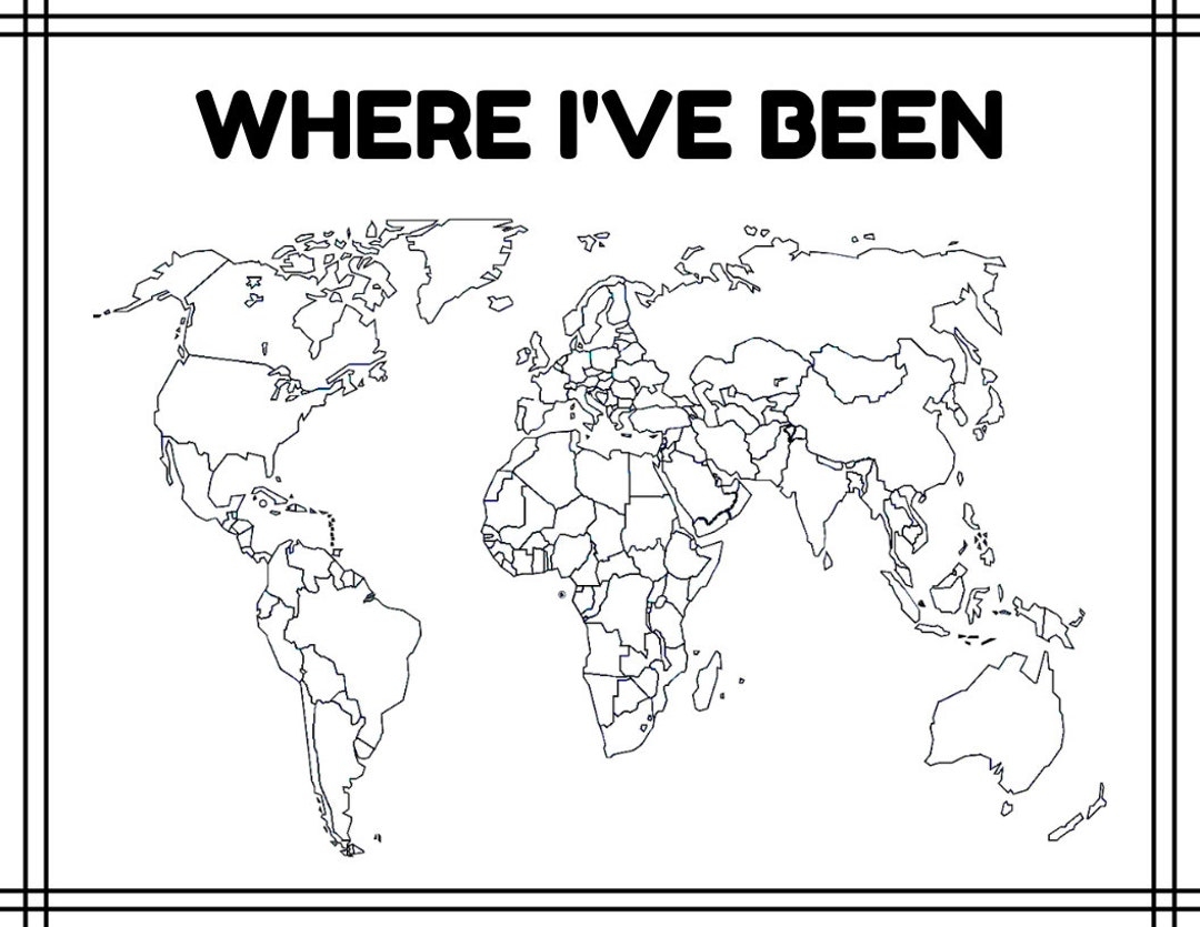 printable map of the world