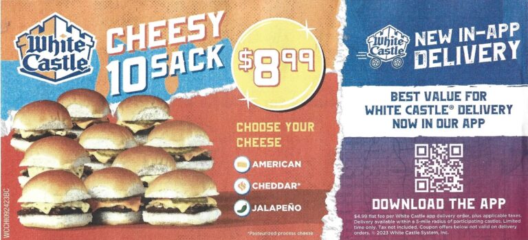 White Castle Coupons Expires 11 30 2023