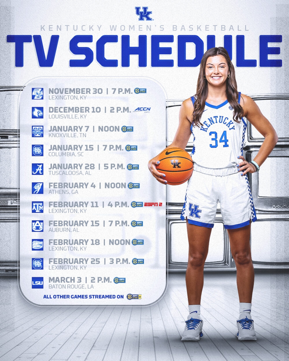 Wildcats Tip Times TV Designations Released Bluegrass Sports Nation