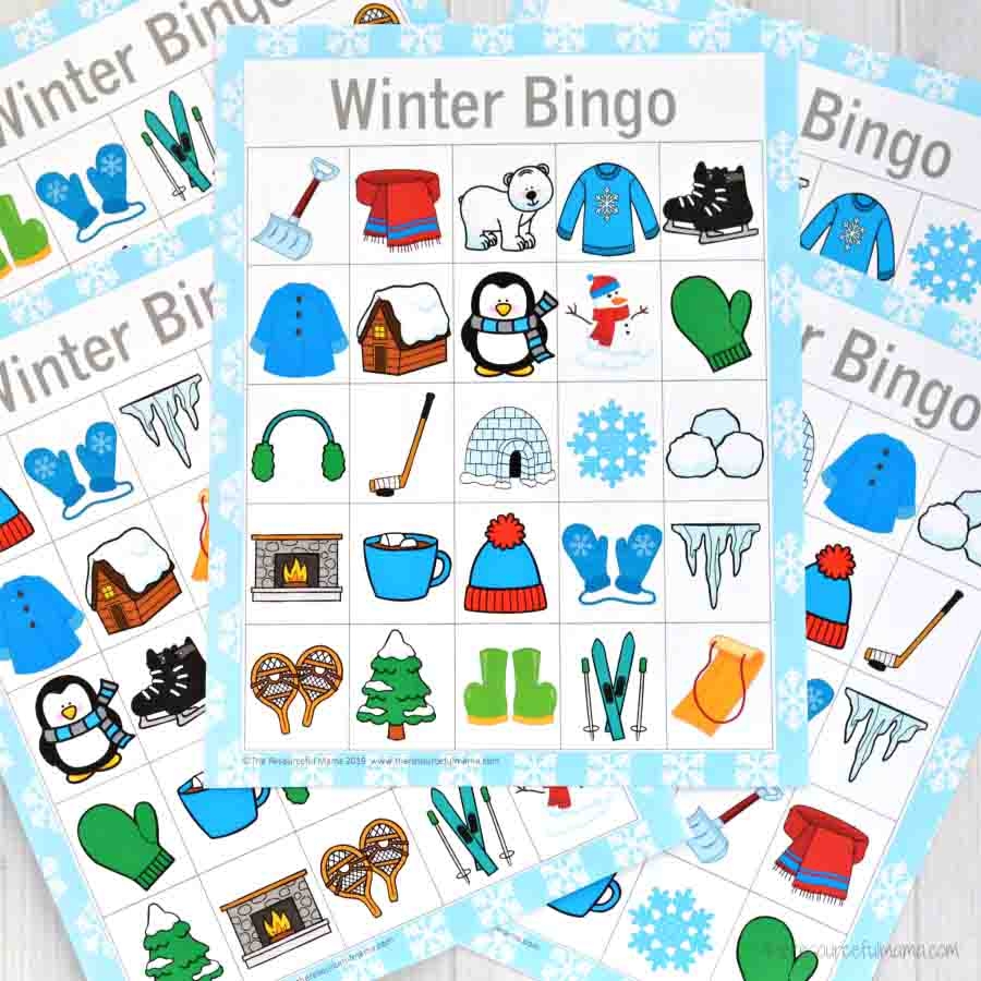 free printable winter bingo 20