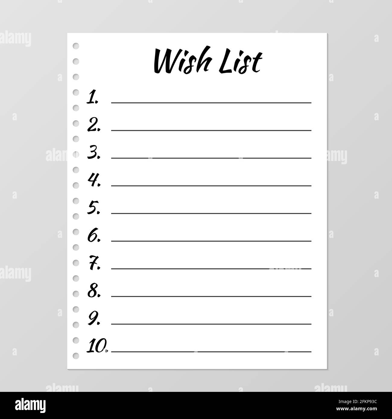 printable wish list template