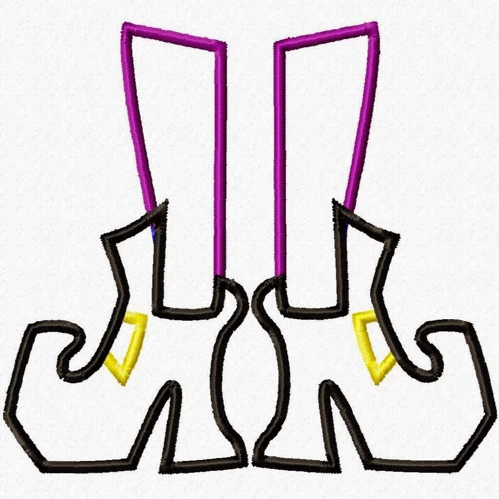 free printable witch shoe template