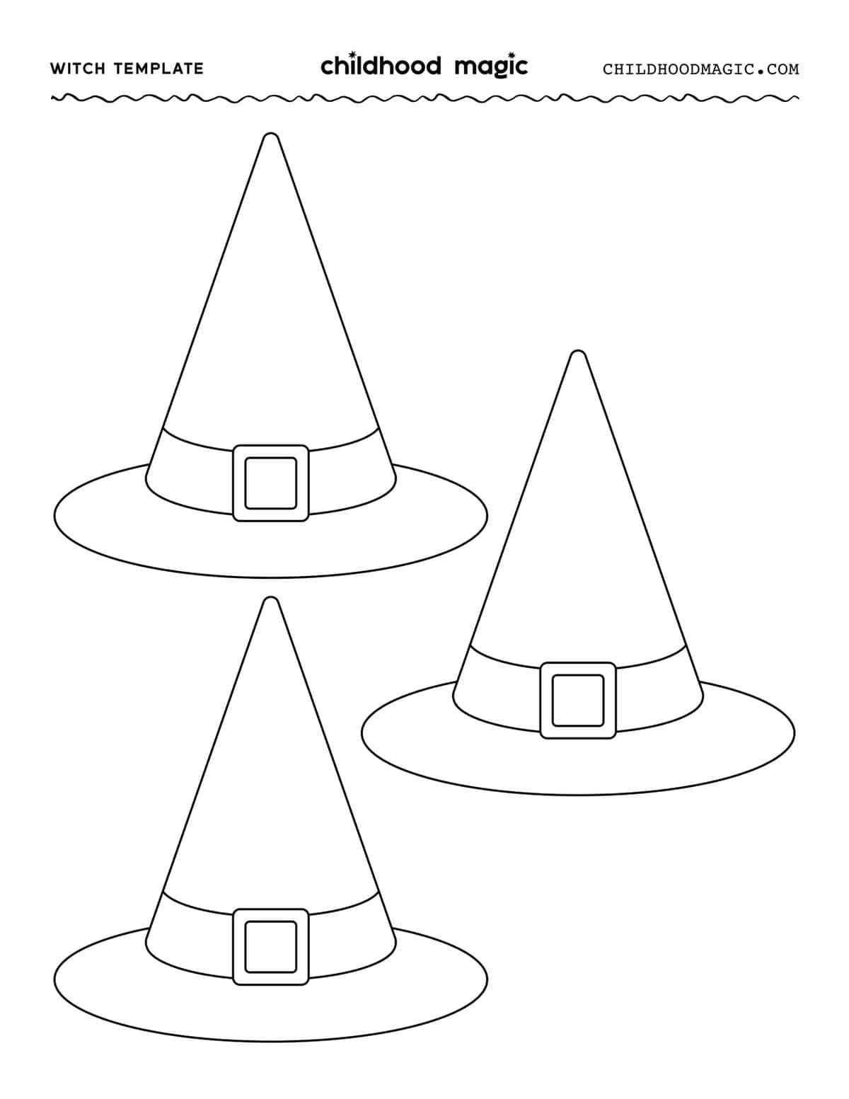 Witch Template Free Printable Witch Hat And Cauldron Childhood 