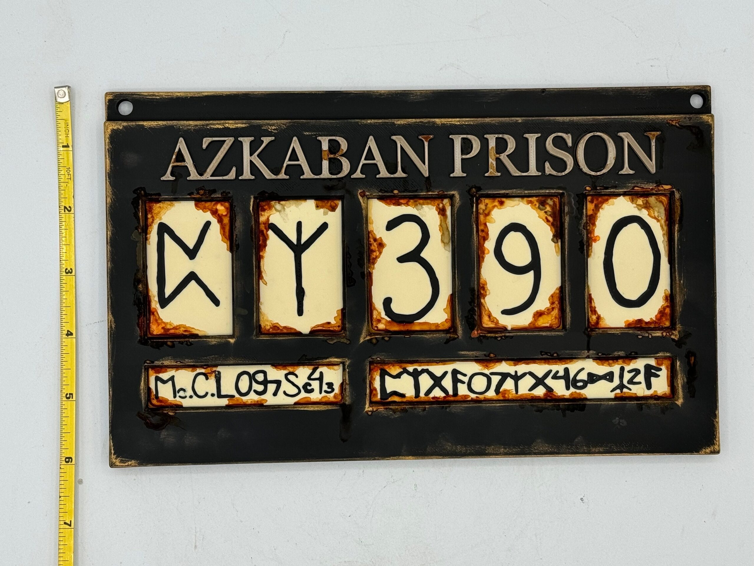 Wizard World Prison Processing Sign S Black Full Size Etsy