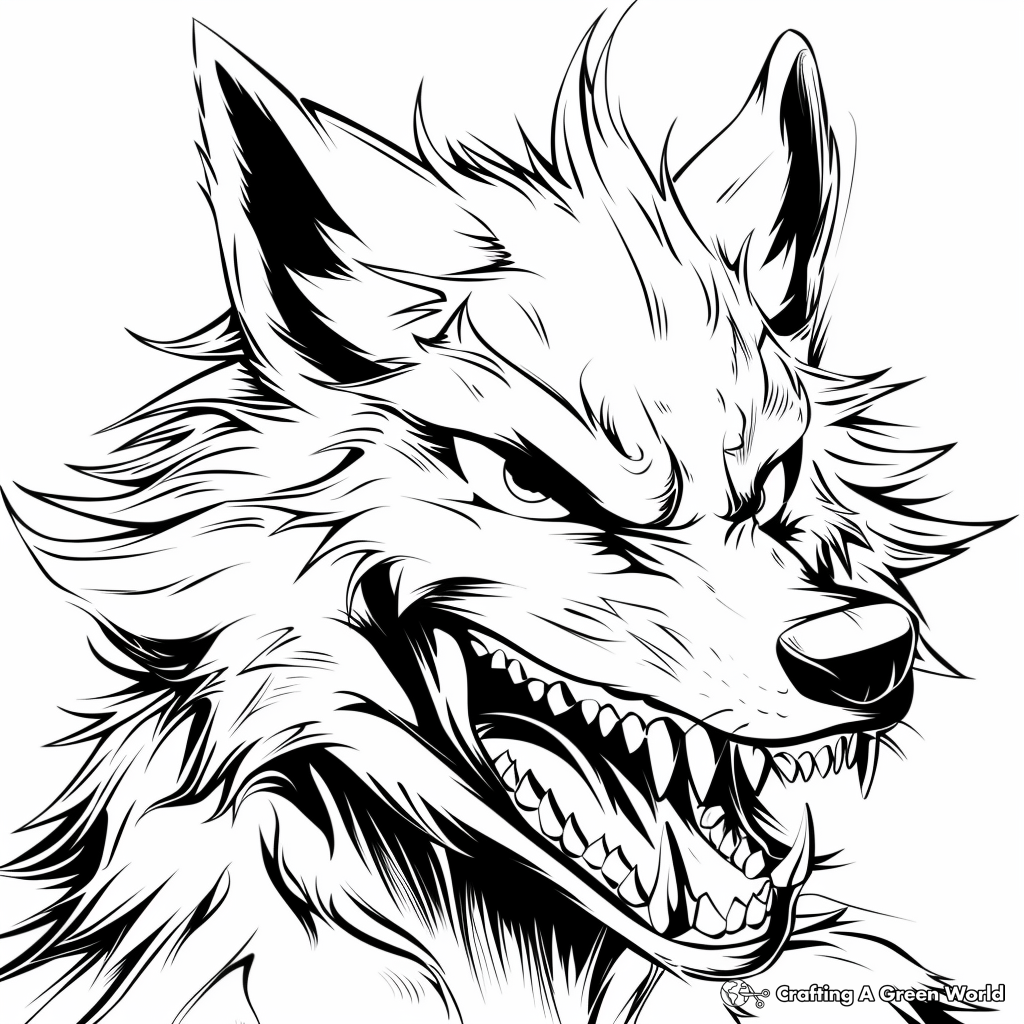 free printable wolf coloring pages