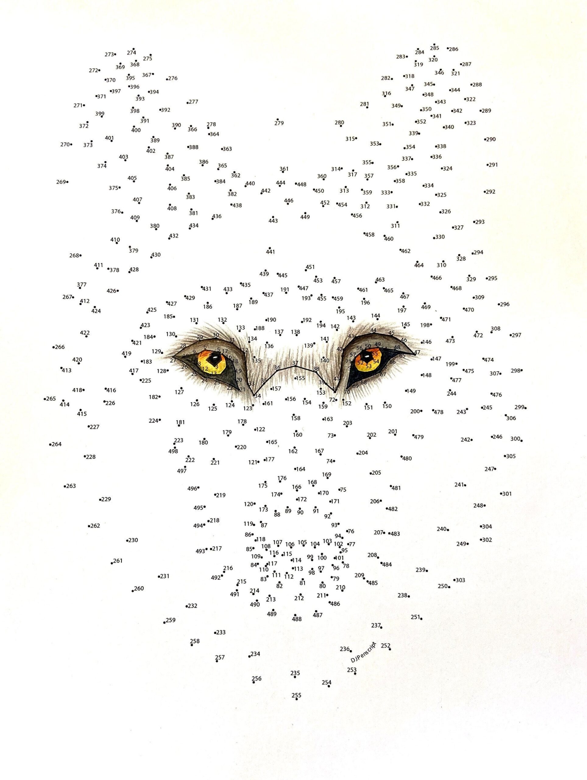 Wolf Extreme Dot To Dot PDF Activity And Coloring Page