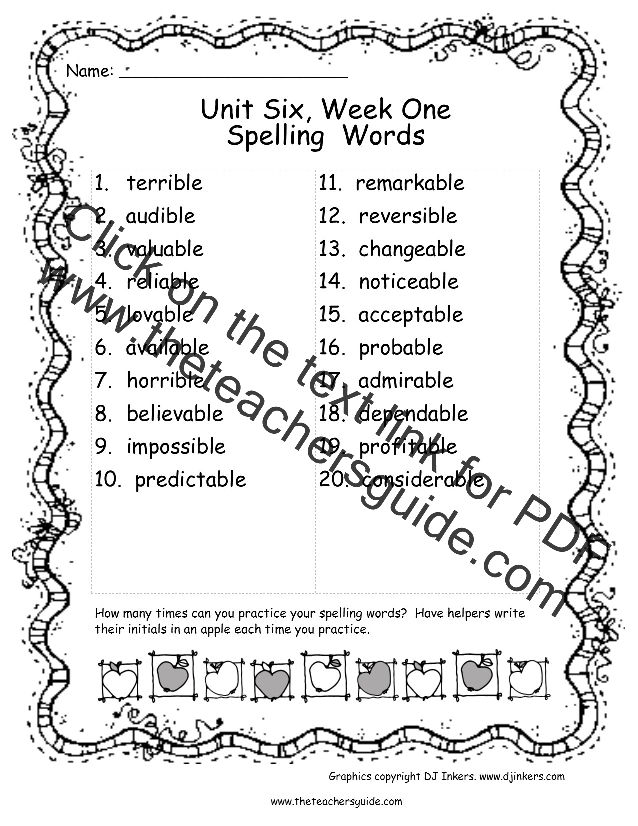 Wonders Sixth Grade Unit Six Week One Printouts