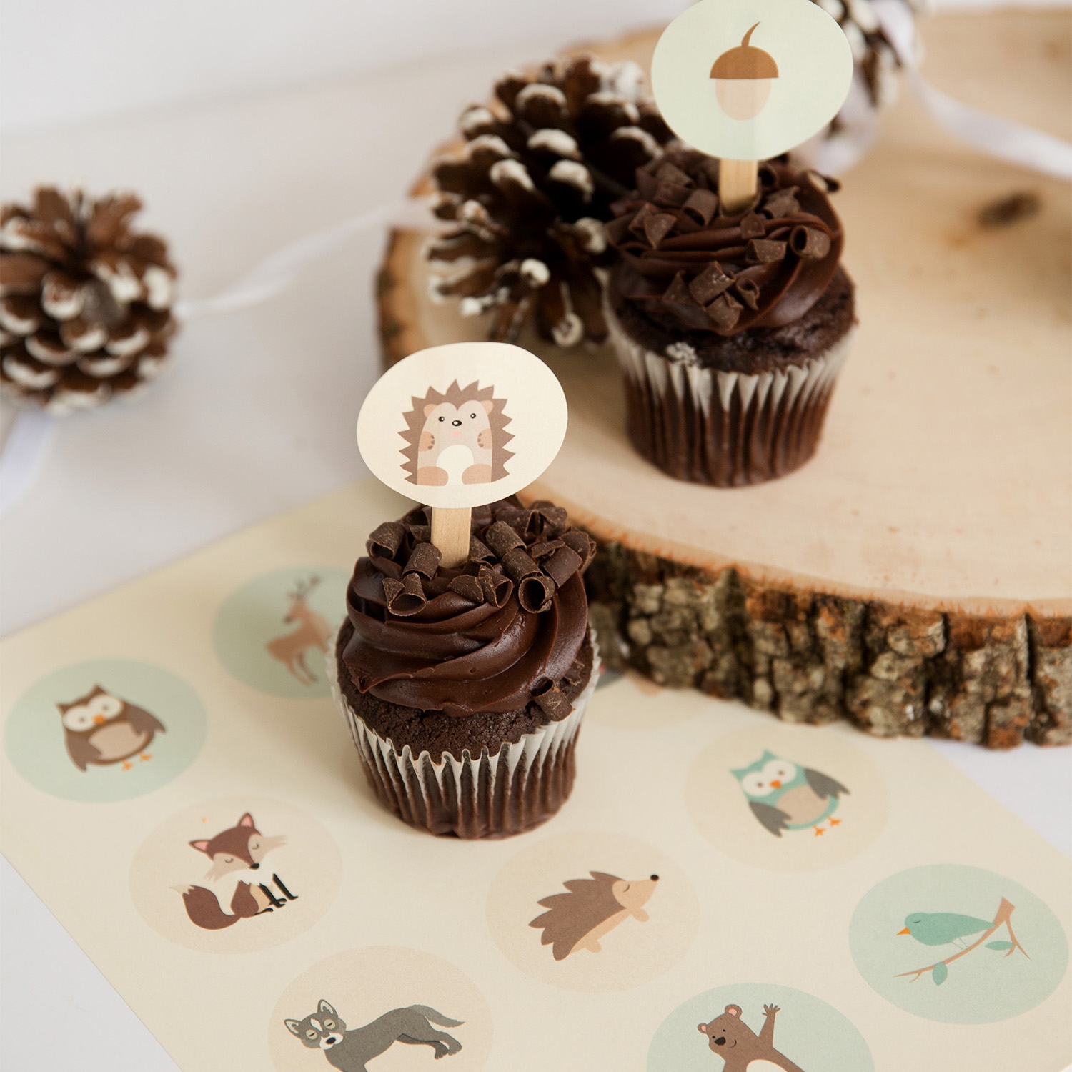free woodland shower printables