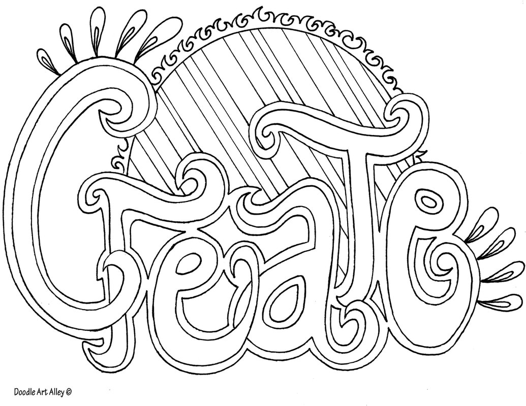 free printable word coloring pages