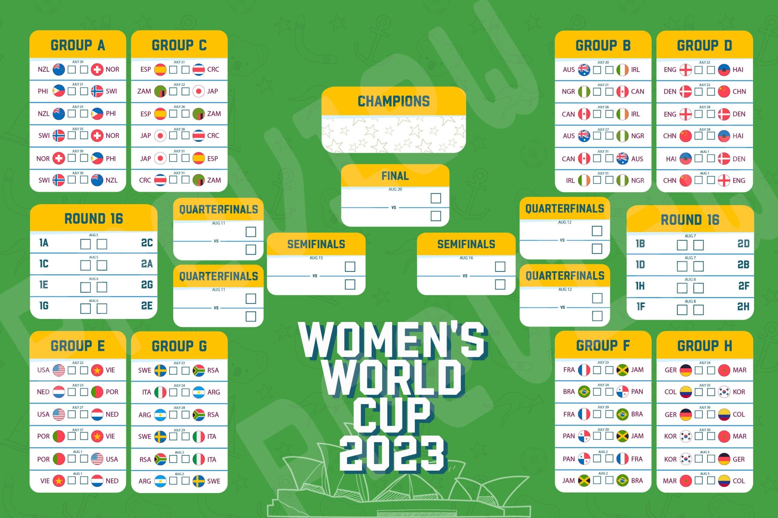 World Cup 2019 Printable Downloadable Calendar And Game Schedule Worksheets Library