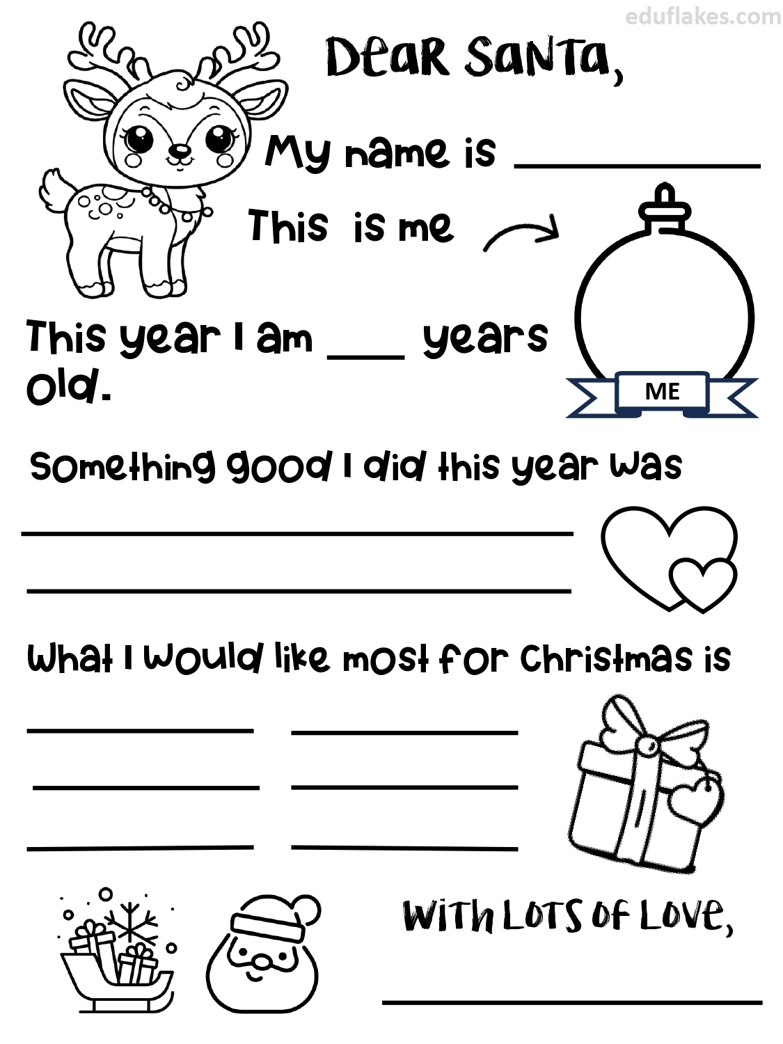 letter for santa printable