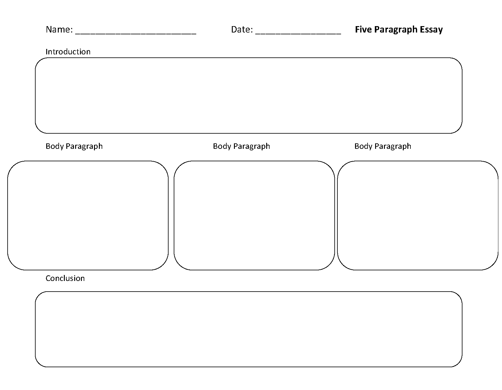 Writing Template Worksheets Five Paragraph No Lines Writing Template Worksheet