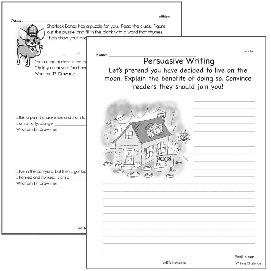free printable 5th grade writing worksheets