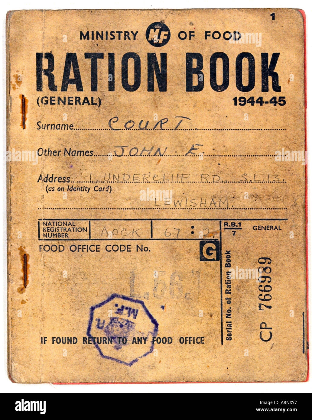 Ww2 Ration Book Hi res Stock Photography And Images Alamy
