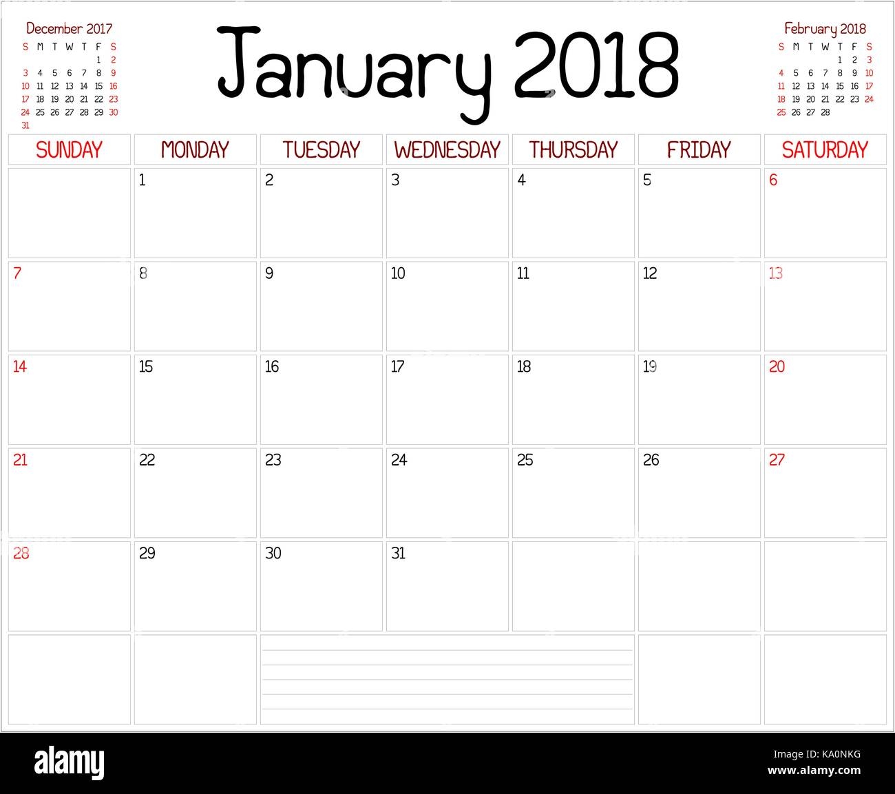 monthly planner 2018 printable