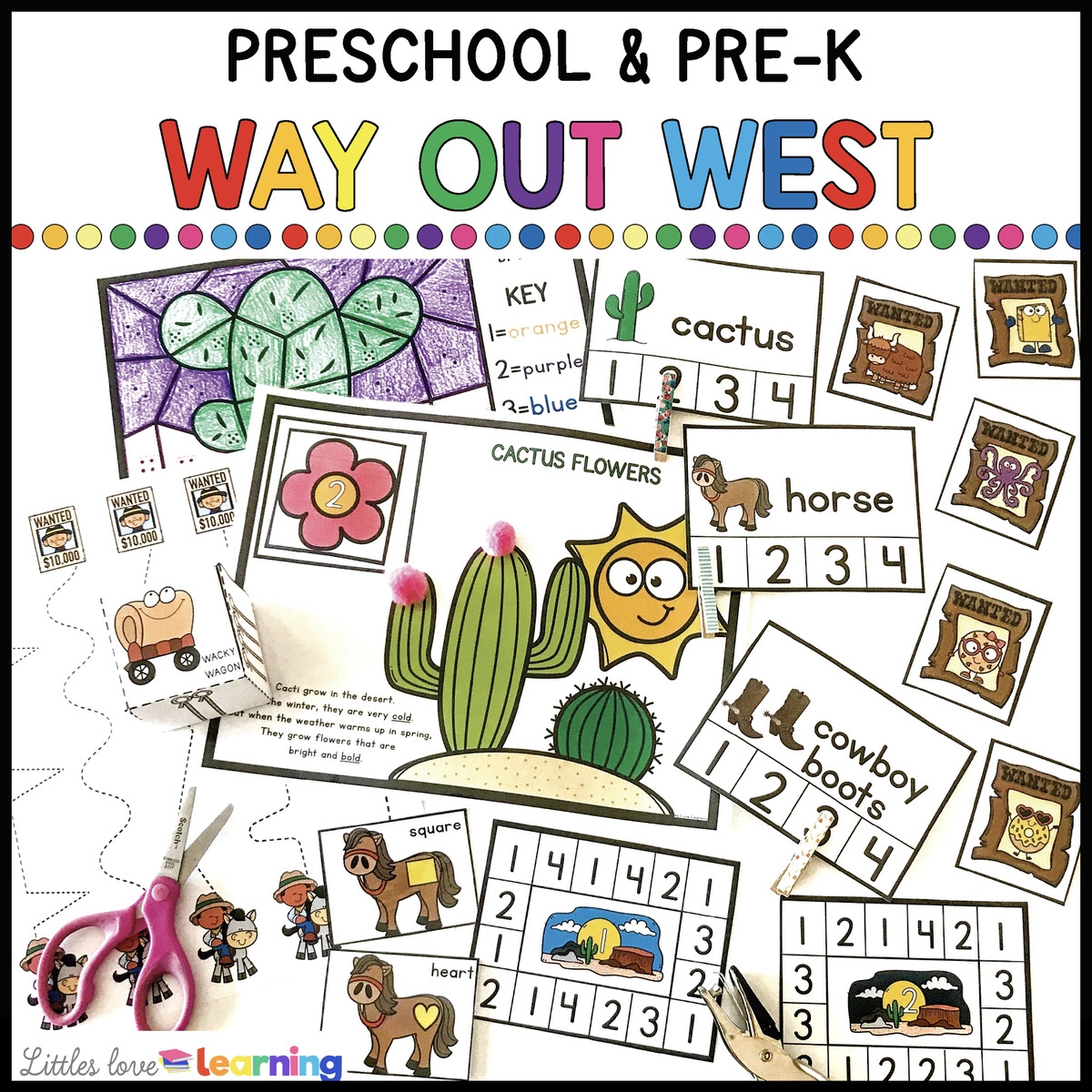 Yee Haw Way Out West Activity Pack Math U0026 Literacy Printables 