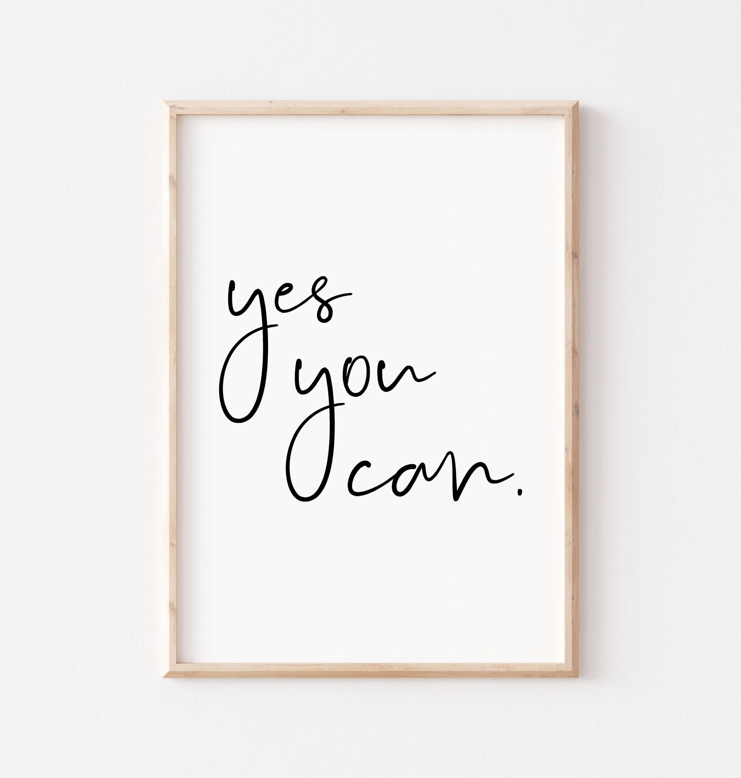 Yes You Can Printable Quote Print Inspirational Quote Worksheets Library