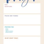 Your Free Prayer Journal Templates Compassion UK