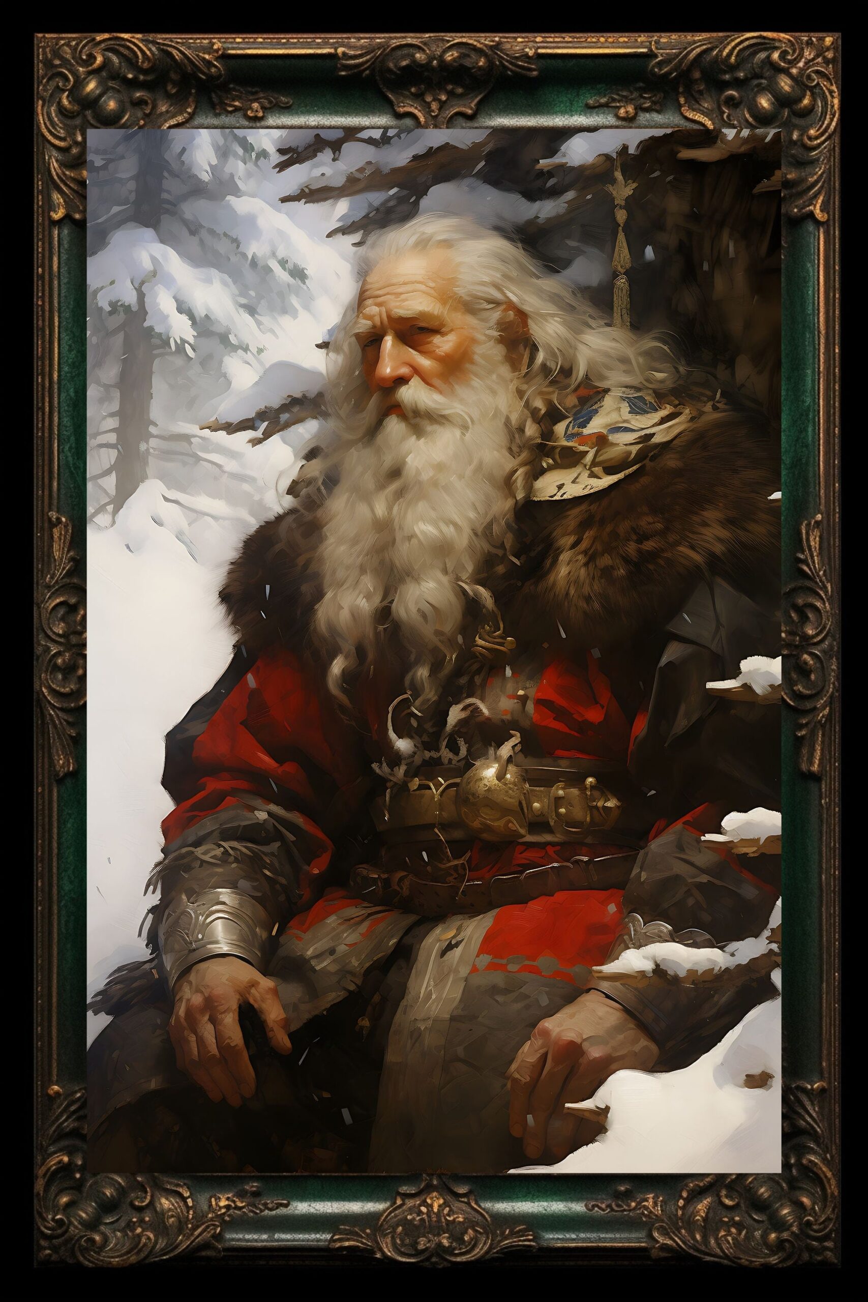 Yule Father J lfa r Art Print Poster Home Decor Norse Nordic Pagan 